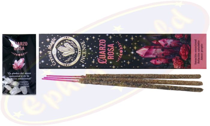 Hari Darshan Tribal Soul Crystal Magic Rose Quartz Smudge Räucherstäbchen