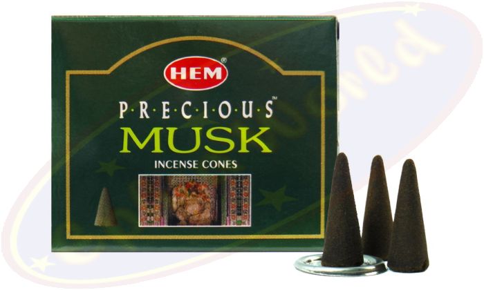 HEM Precious Musk (Moschus) Räucherkegel