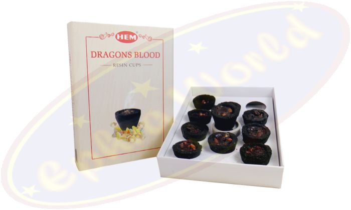 HEM Resin Cups Dragons Blood Räucherkohletöpfchen
