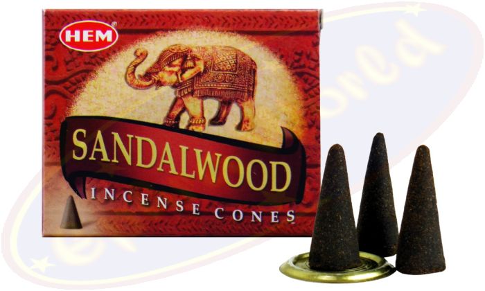 HEM Sandalwood (Sandelholz) Räucherkegel