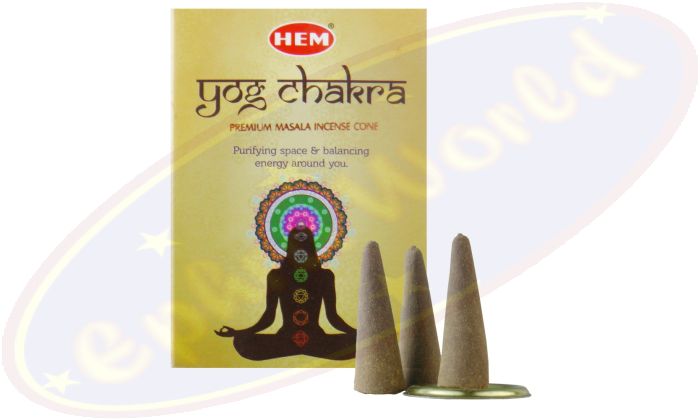 HEM Yog Chakra Incense Räucherkegel