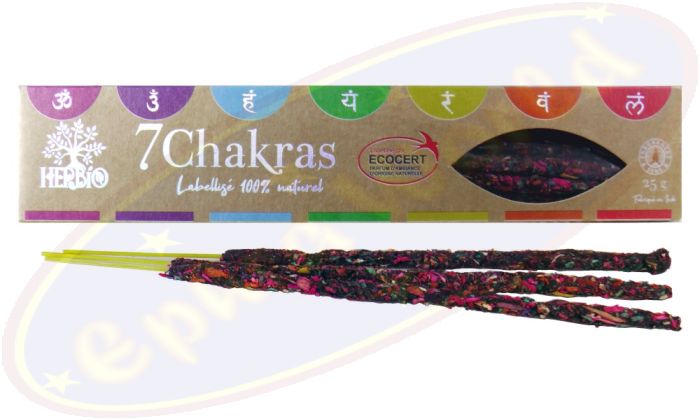 Herbio 100% Natural Smudge Räucherstäbchen 7 Chakras