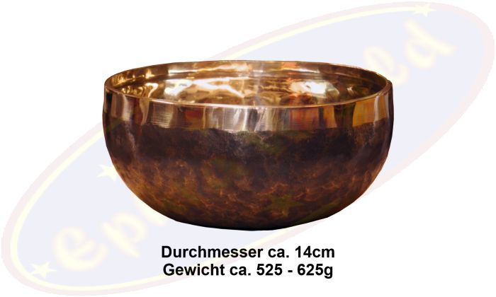 Klangschale Klanggold schwarz handgemacht Nepal NEO 262/121