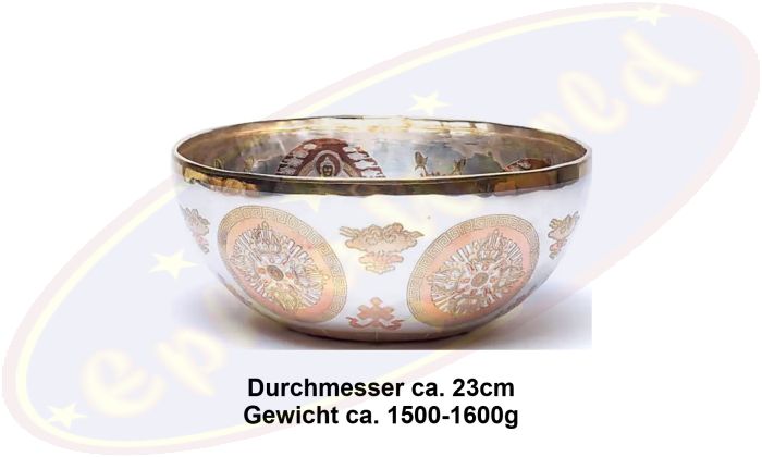 Klangschale Medicine Buddha versilbert