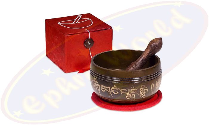 Klangschale Om Geschenkset rot NEO 292