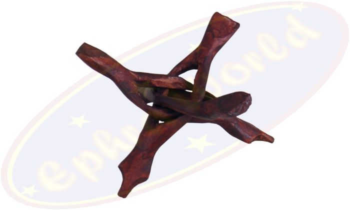 Kobra Holzdreifuß braun 15cm für Abalone Muscheln