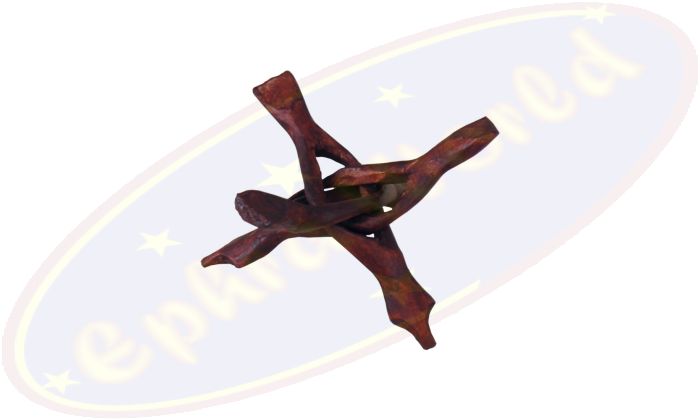 Kobra Holzdreifuß braun klein 9cm für Abalone Muscheln