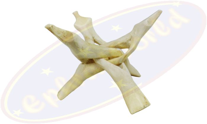 Kobra Holzdreifuß naturhell 15cm für Abalone Muscheln