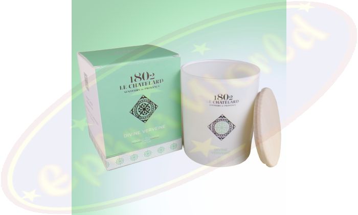 Le Chatelard 1802 Divine Vervene Duftkerze 200g im Rauchglas