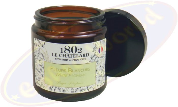 Le Chatelard 1802 vegane Duftkerze weiße Blumen 80g