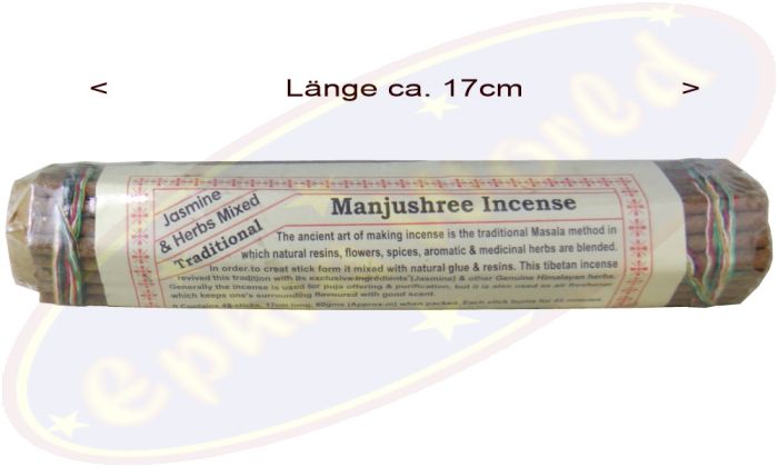Traditional Tibetan Manjushree Incense Sticks