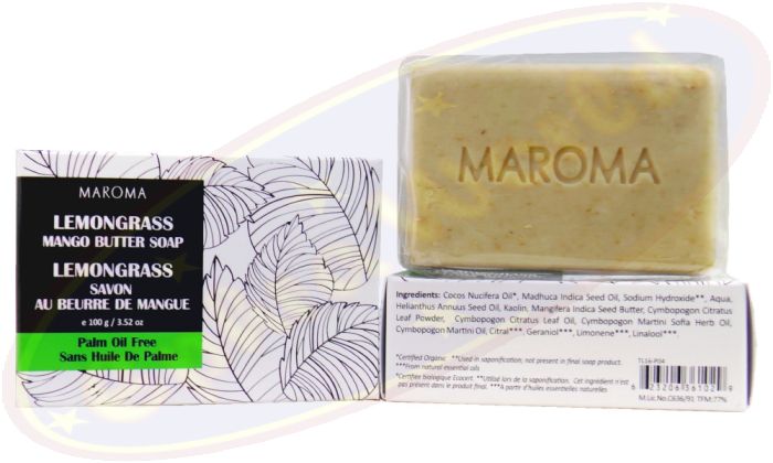Maroma Mangobutter Lemongrass Peelingseife Fair Trade 100g