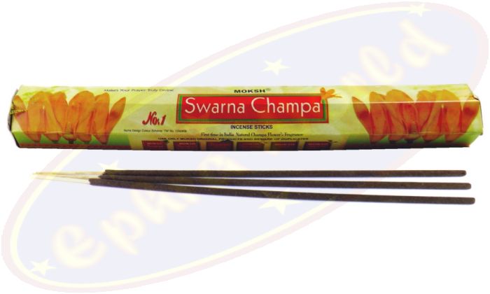 Moksh Swarna Champa Räucherstäbchen 22g Hexa