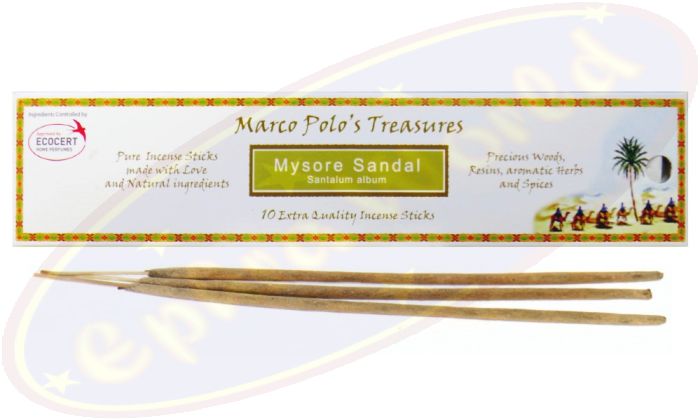 Marco Polo´s Treasures Mysore Sandal Masala Räucherstäbchen 20g