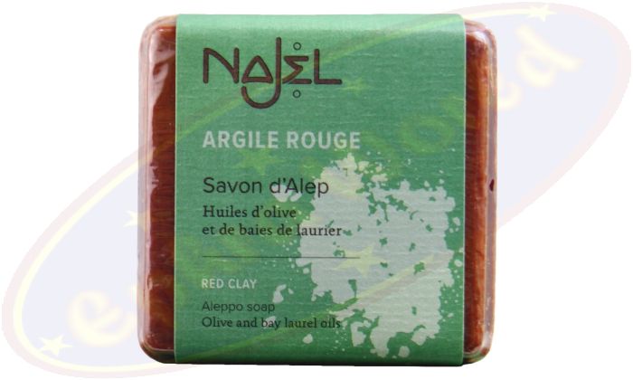 Aleppo Najel mit roter Tonerde Seife 100g