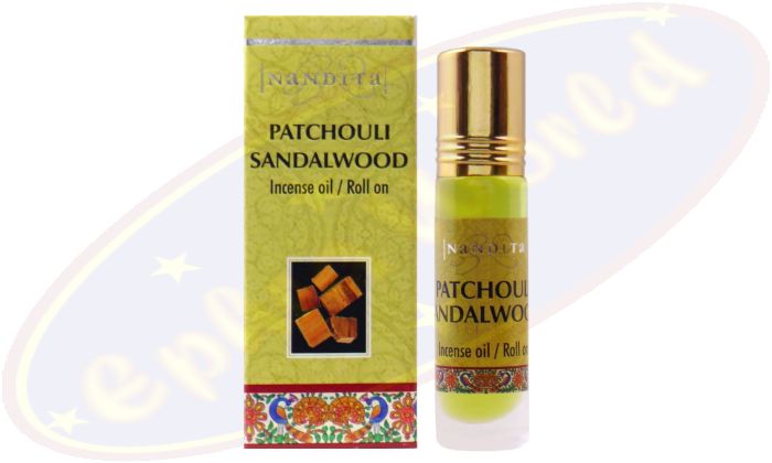 Nandita Patchouli Sandalwood Incense Oil - Parfüm Roll On