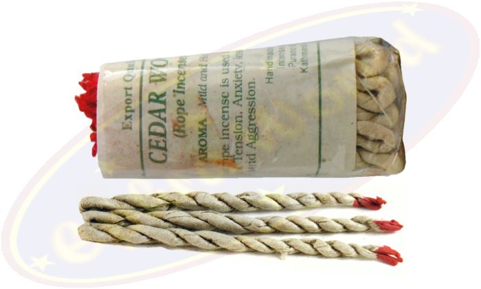 Nepal Räucherschnüre/Rope Incense Cedar Wood 