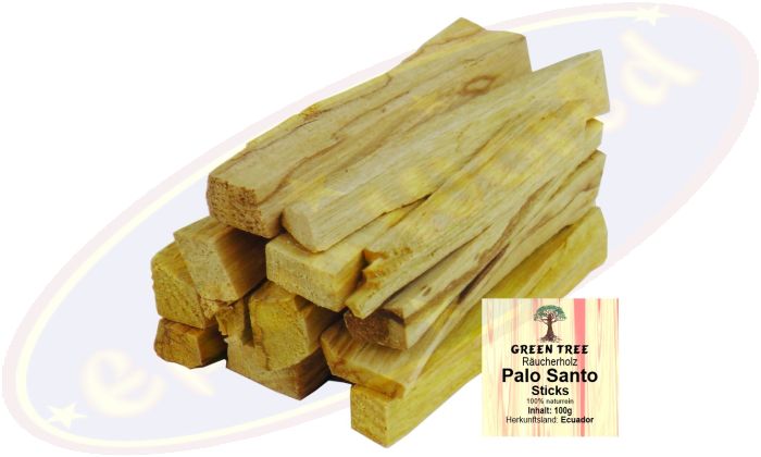 Green Tree Palo Santo Sticks Heiliges Holz Räucherwerk 100g