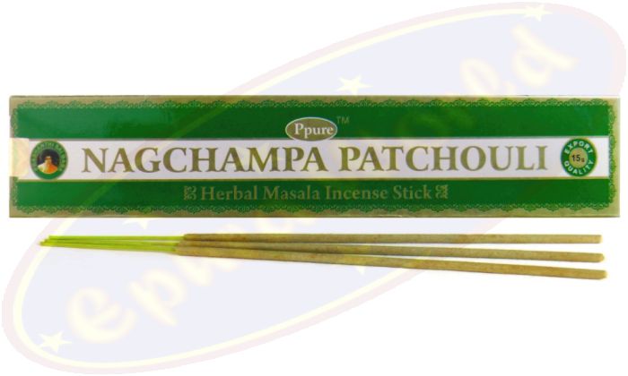 Ppure Nag Champa Patchouli Masala Räucherstäbchen