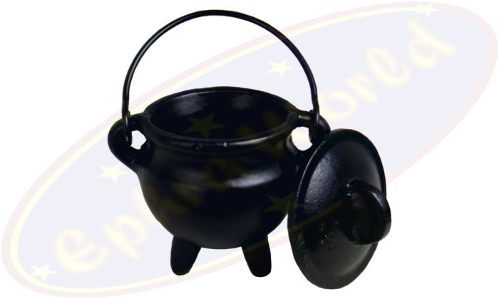 Räuchergefäß Hexen-Kessel Gußeisen 7x10cm