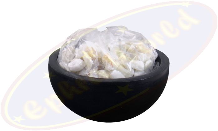 Räuchergefäß schwarz Speckstein & Steine 7,5 x 5,5cm