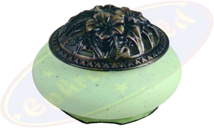 Räucherkegel Brenner Blumen Grün 9,5cm