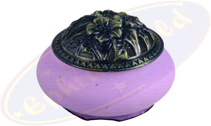 Räucherkegel Brenner Blumen Lila 9,5cm