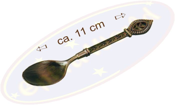 Räucherlöffel rote Bronze arabische Eleganz 11cm