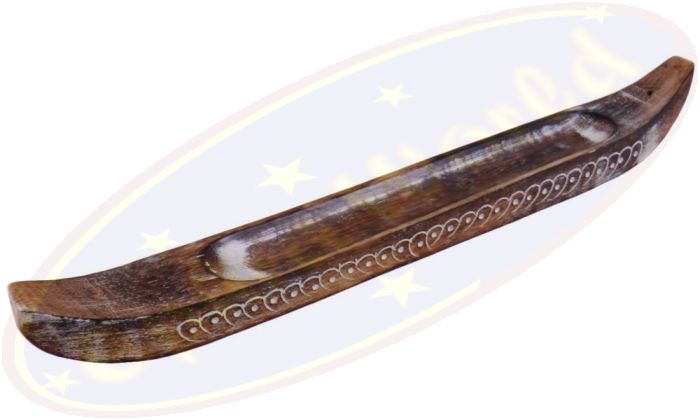 Räucherstäbchenhalter Boot Holz Extralang 35cm