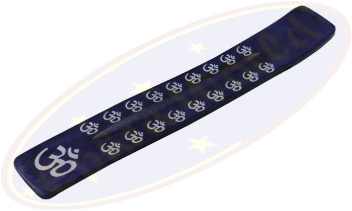 Räucherstäbchenhalter Motiv Om in dunkelblau