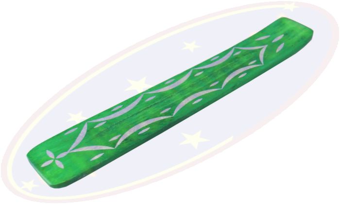 Räucherstäbchenhalter Motiv Blume in grün