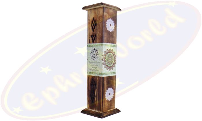 Green Tree Räucherturm Mandala Holz 32cm