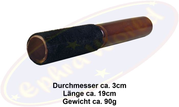 Reibeklöppel/schläger Reibo schwarz Wildleder 19cm für Klangschalen