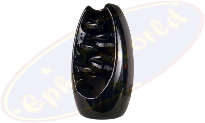 Rückflussräucherkegelgefäß 5 Stufen-Wasserfall in Vase schwarz Keramik