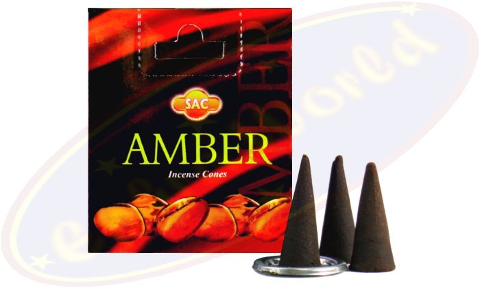 SAC Amber (Bernstein) Räucherkegel