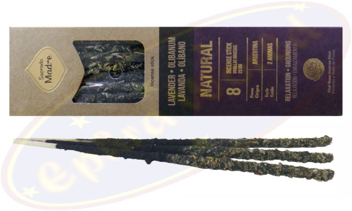 Sagrada Madre 2 Aromas Natural Smudge Räucherstäbchen Lavender Olibanum