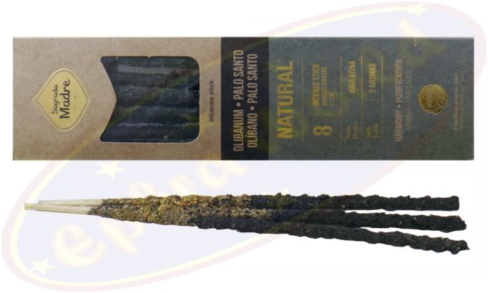 Sagrada Madre 2 Aromas Natural Smudge Räucherstäbchen Olibanum Palo Santo