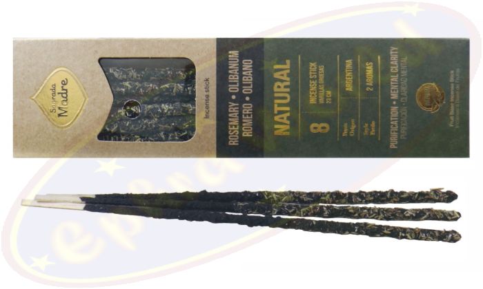 Sagrada Madre 2 Aromas Natural Smudge Räucherstäbchen Rosemary Olibanum