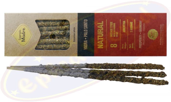 Sagrada Madre 2 Aromas Natural Smudge Räucherstäbchen Yagra Palo Santo