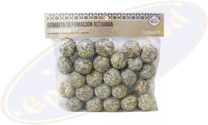 Sagrada Madre 25 aktive Defumation Räucherkugeln 7 Hierbas & Copal