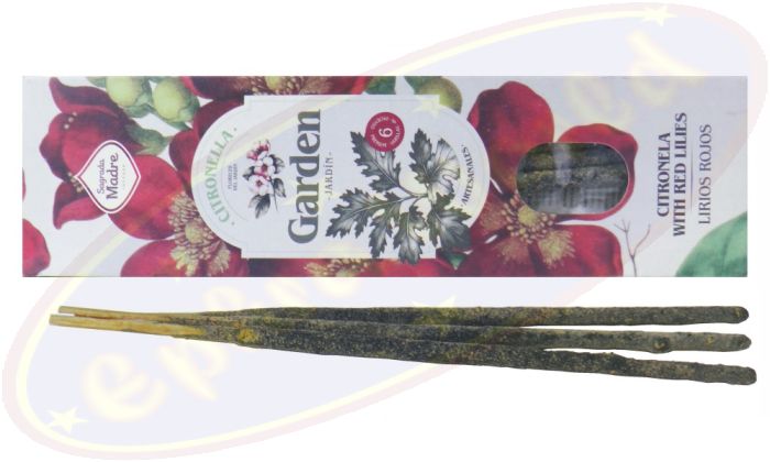 Sagrada Madre Garden Citronella & Red Lilies Smudge Räucherstäbchen