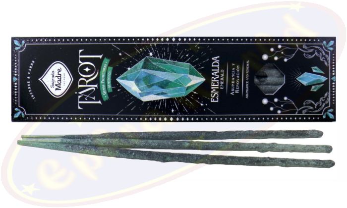 Sagrada Madre Tarot Gemstones Emerald Abundance & Renewal Räucherstäbchen