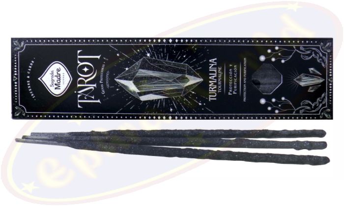Sagrada Madre Tarot Gemstones Tourmaline Protection & Purification Räucherstäbchen