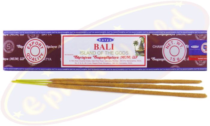 Satya Places Bali Island Of the Gods Masala Räucherstäbchen (MUM) LLP