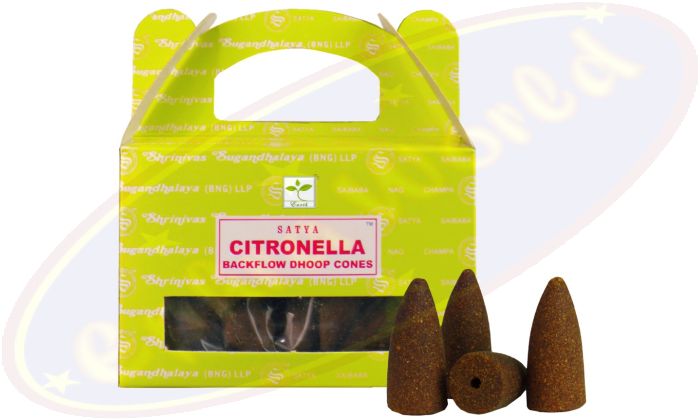 Satya Citronella Backflow Cones/Rückflussräucherkegel (BNG) LLP