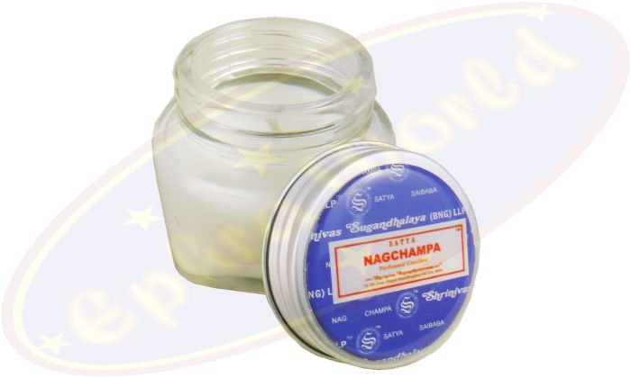 Satya Nag Champa Duftkerze im Glas 28g (BNG) LLP