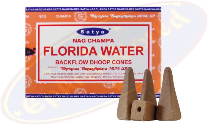 Satya Nag Champa Florida Water Rückflussräucherkegel (MUM) LLP