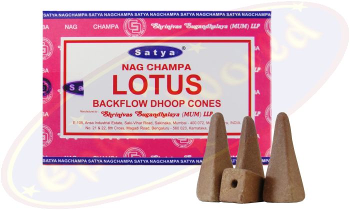 Satya Nag Champa Lotus Rückflussräucherkegel (MUM) LLP