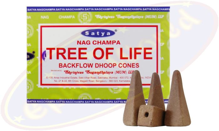 Satya Nag Champa Tree Of Life Rückflussräucherkegel (MUM) LLP
