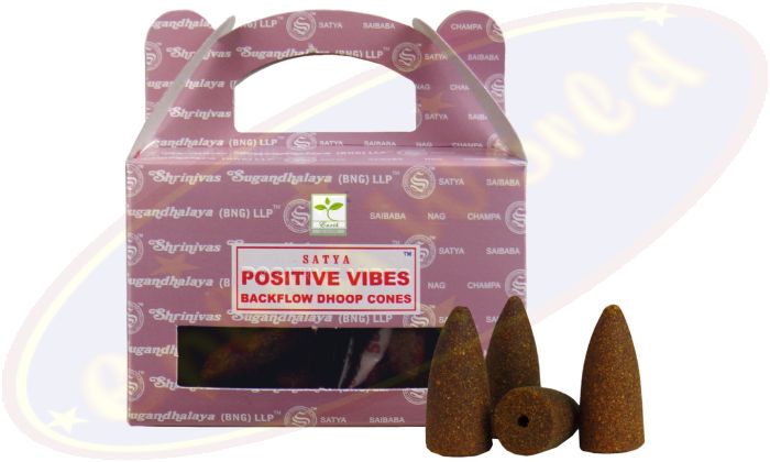 Satya Positive Vibes Backflow Cones/Rückflussräucherkegel (BNG) LLP